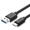 UGREEN USB 3.0 A Male to Type C Male Cable Nickel Plating 1m (Black) 20882
