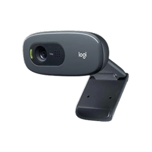Logitech C270 HD Webcam, 720p/30fps, Widescreen Video, Noise-Reducing Mic, HD Light Correction