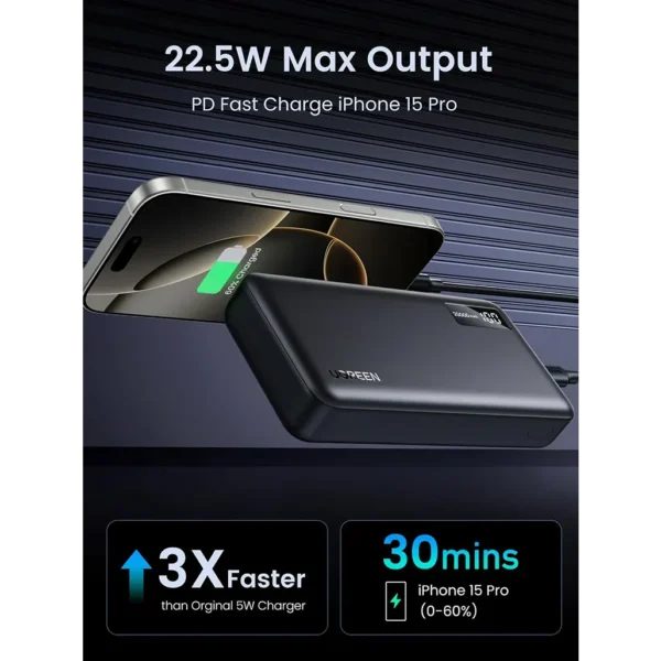 UGREEN 20000mAh Two-Way Fast Charging Power Bank (25683)