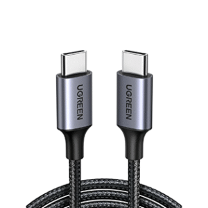 UGREEN 60W USB-C to USB-C Fast Charging Braided Cable, 0.5m