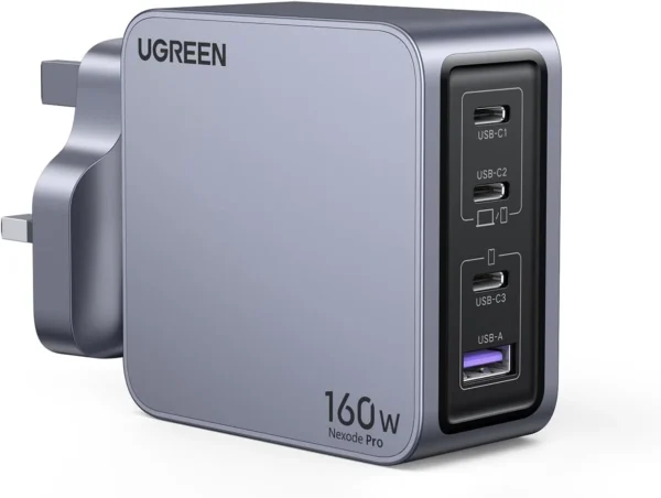 UGREEN Nexode Pro 160W 4-Port GaN Fast Charger Set UK (25878)