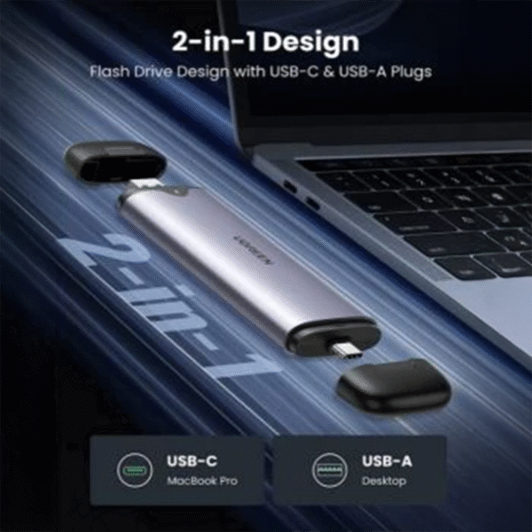 UGREEN USB-C USB-A M.2 M-Key Hard Drive Enclosure 10G (70532)